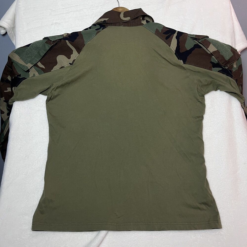 EmersonGear Mens XL Woodland Camo Tactical Combat Shirt 1/4 Zip Airsoft Milsim - Picture 3 of 13